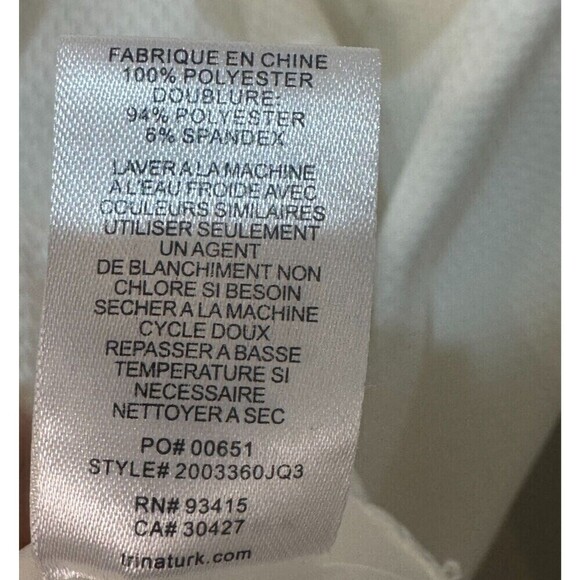 Trina Turk Manti Halter Dress Size 8 White Textured NEW $168 - Picture 11 of 11